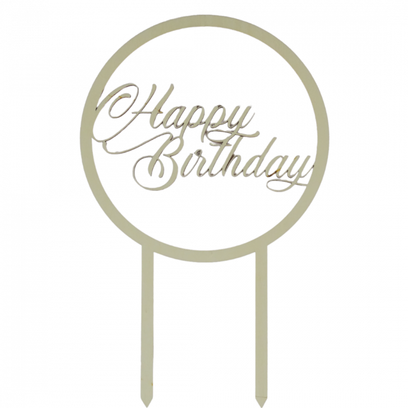 Décor de gâteau-cake topper personnalisé happy birthday, gâteau joyeux anniversaire personnalisé - Abraca-bébé