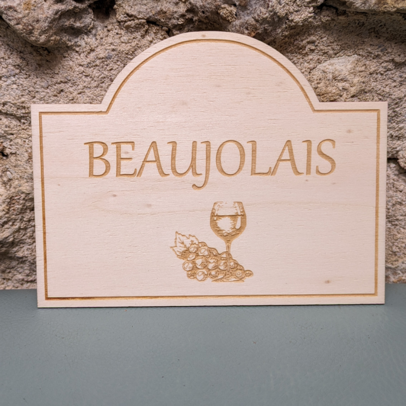 pancarte vin beaujolais