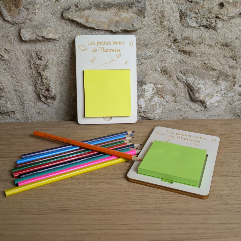 Support en bois- Post-it – Image 4