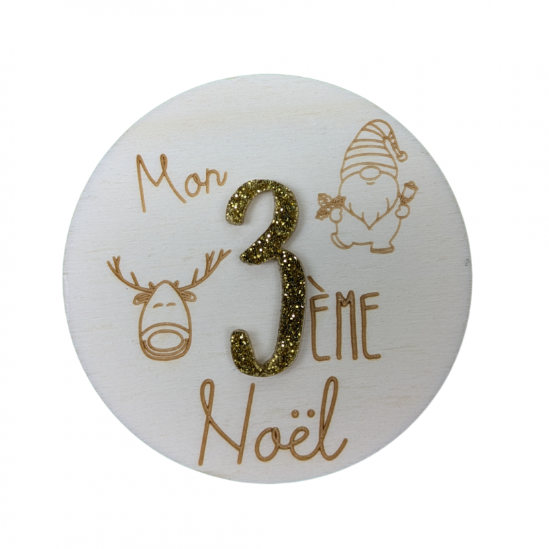 Cartes Étapes de Noël en Bois et PMMA en Relief – Image 4
