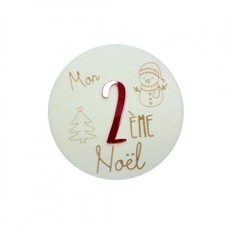 Cartes Étapes de Noël en Bois et PMMA en Relief – Image 3