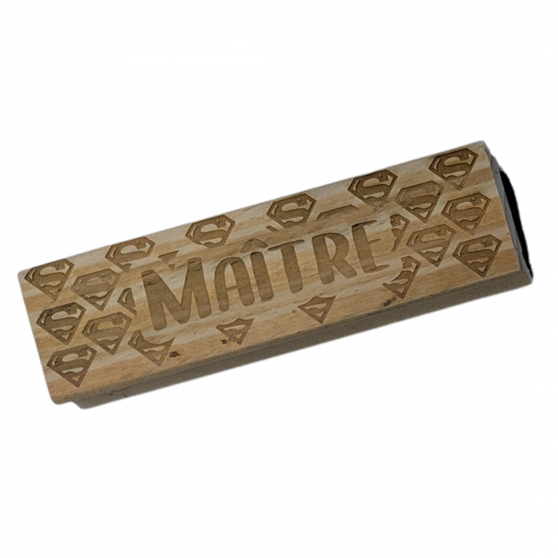 Brosse à tableau gravée en bois- Cadeau Fin d'année scolaire – Image 3